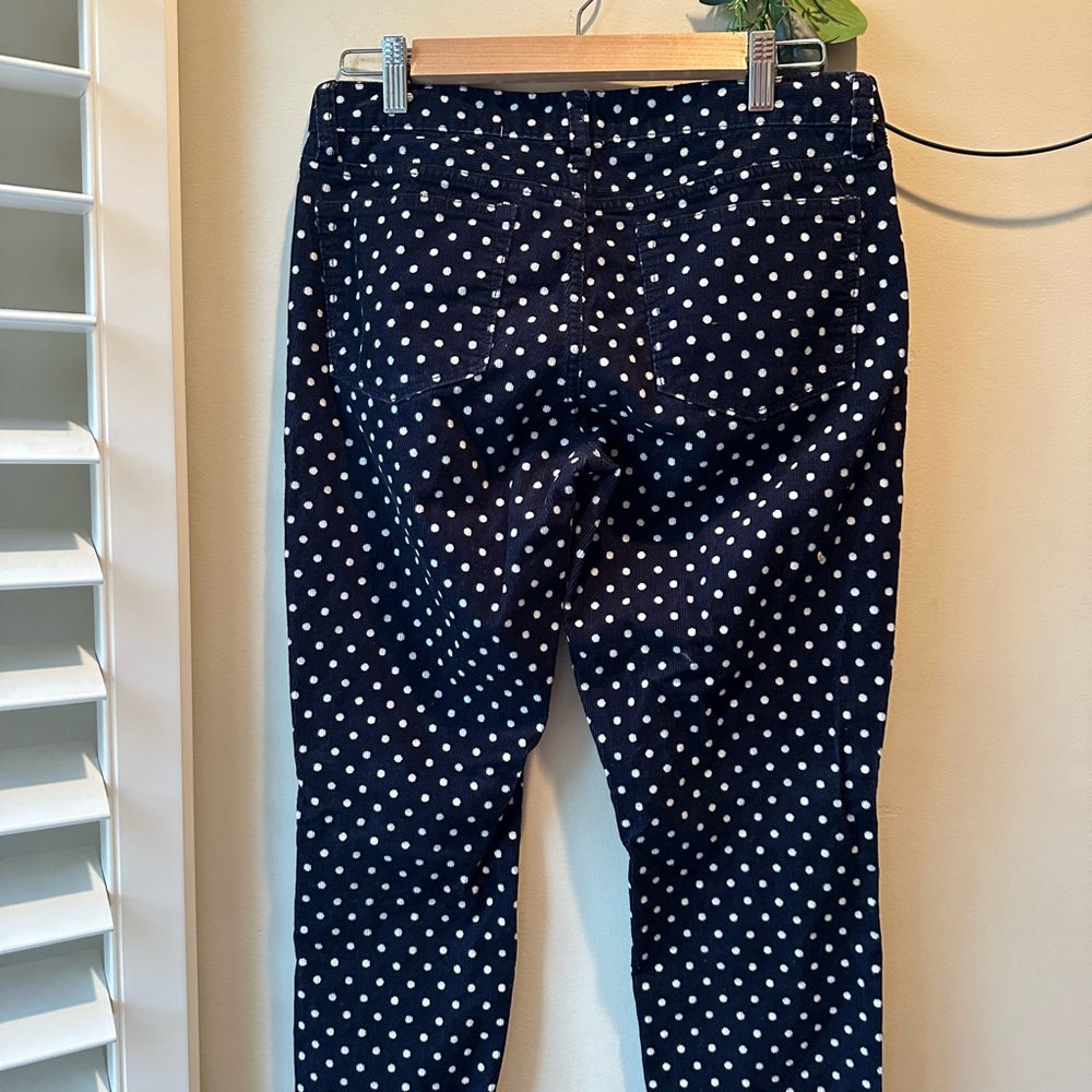J. Crew Navy and White Polka Dot Pants - Picture 7 of 9